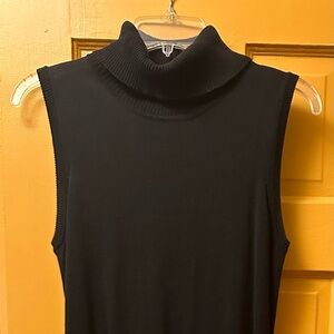 Calvin Klein Black Ribbed Turtleneck